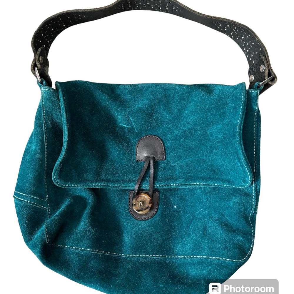 Tylie Malibu blue suede purse